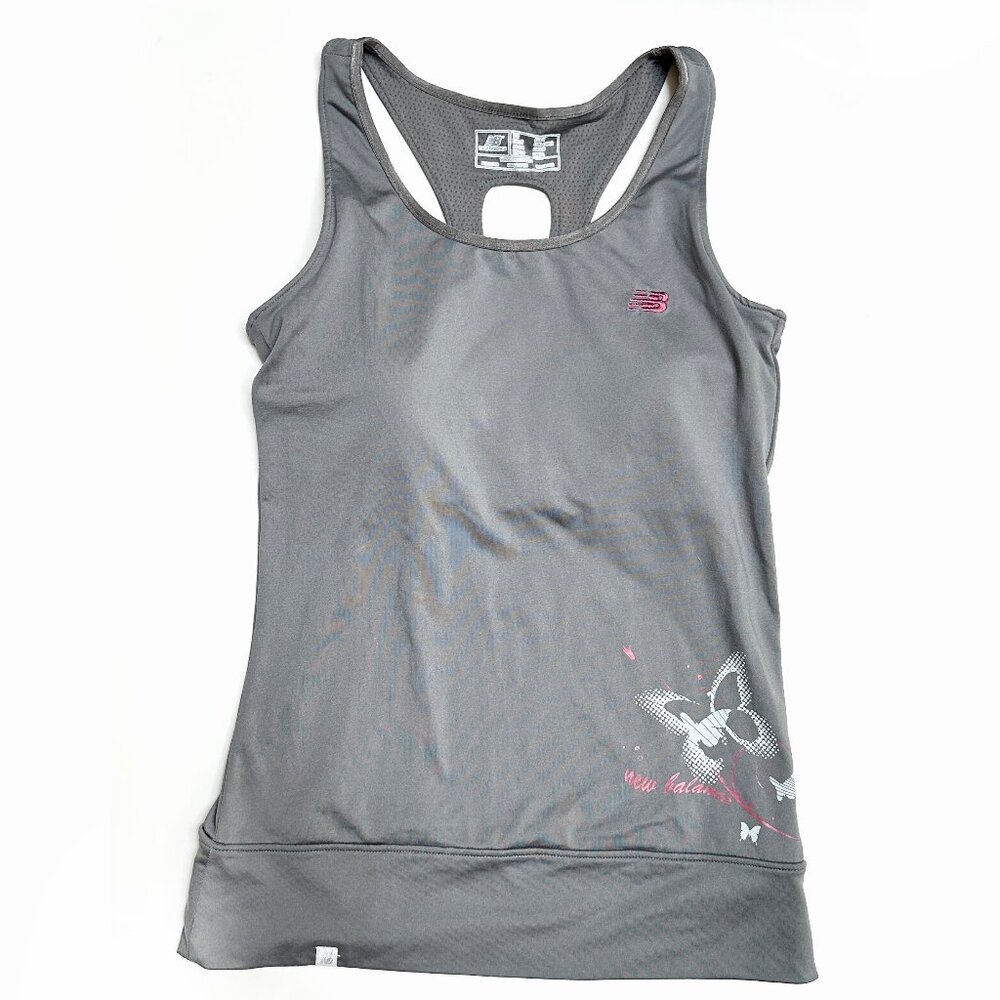 New Balance Grey Tank with built-in Bra